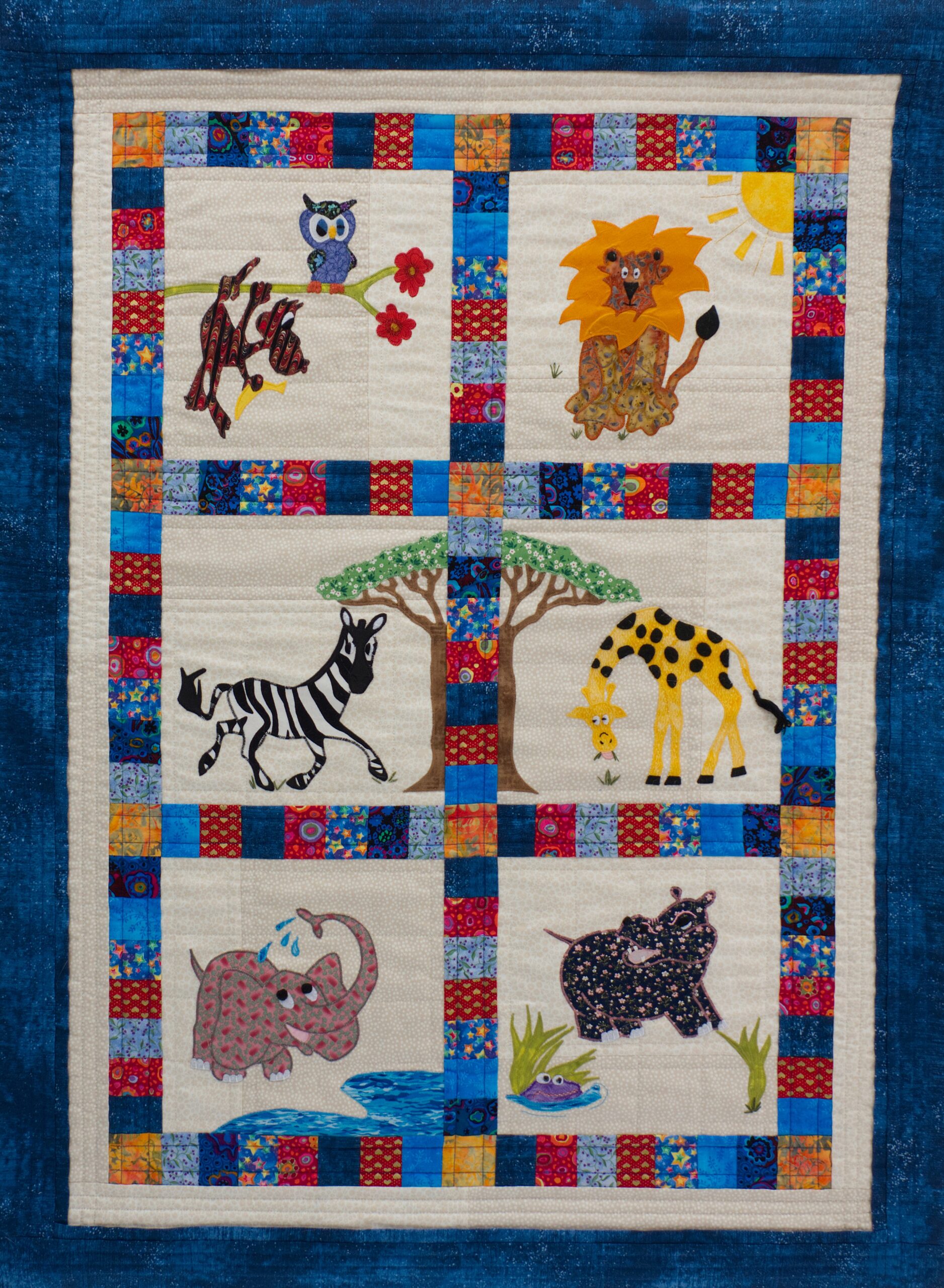 Child's quilt textile art